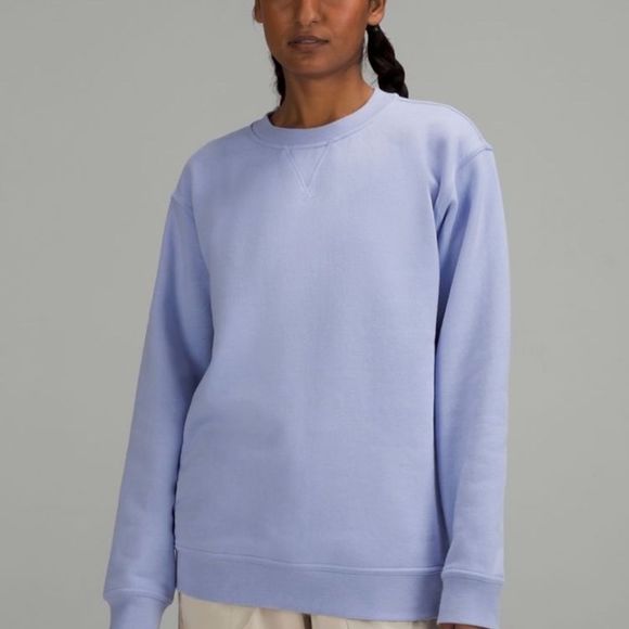 lululemon athletica Tops - Lululemon All Yours Crew Lavender Dusk Pullover Oversized Crewneck Sweatshirt